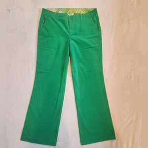 Lilly Pulitzer Green Flare Jeans